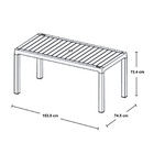 Mesa Plastica 06 Lugares Baru Familiar Bege Rimax