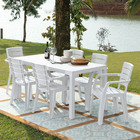 Mesa Plástica 06 Lugares Familiar Baru Gelo Rimax