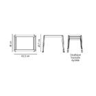 Mesa Plastica Monobloco Infantil Donachica Azul