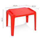Mesa Plastica Monobloco Infantil Donachica Vermelha