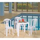 Mesa Plastica Monobloco Riviera Branca