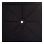 Mesa Plástica Quadrada Demontável Mor - Preto