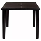 Mesa Plástica Quadrada Demontável Mor - Preto