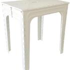 Mesa Plástica Quadrada Dobrável Preto Adulto Antares