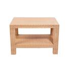 Mesa Plástica Rattan 42x45x65cm Creme Aquaplas