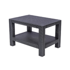 Mesa Plástica Rattan 42x45x65cm Grafite Aquaplas