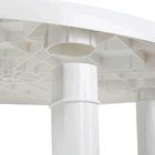 Mesa Plástica Redonda Desmontavel 90cm Branca