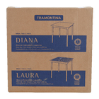 Mesa Plastico Diana Preto 69,5x69,5cm Tramontina