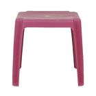 Mesa Plástico Quadrada Infantil Rosa 45x45x45cm