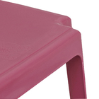 Mesa Plástico Quadrada Infantil Rosa 45x45x45cm