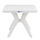Mesa Plástico Quadrada Nature  72x85x85cm Branco Forte Plástico