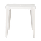 Mesa Plástico Quadrada Sun Branca 72x72x70cm