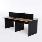 Mesa Plataforma 4 Lugares 180x120cm Freijo Com Preto