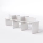 Mesa Plataforma 6 Lugares 270x120cm Branco