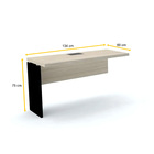 Mesa Plataforma Complemento 134x60 Pandin Pe40 - Nogueira