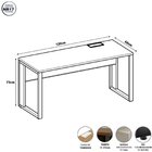 Mesa Plataforma Individual Com Caixa De Tomadas Pés Metal 120