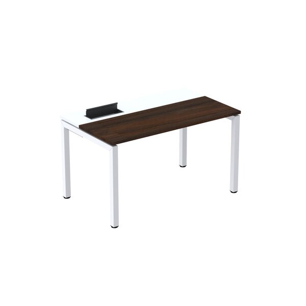 Mesa Plataforma Para Coworking 140x792 Psc140 Escarlate/branco