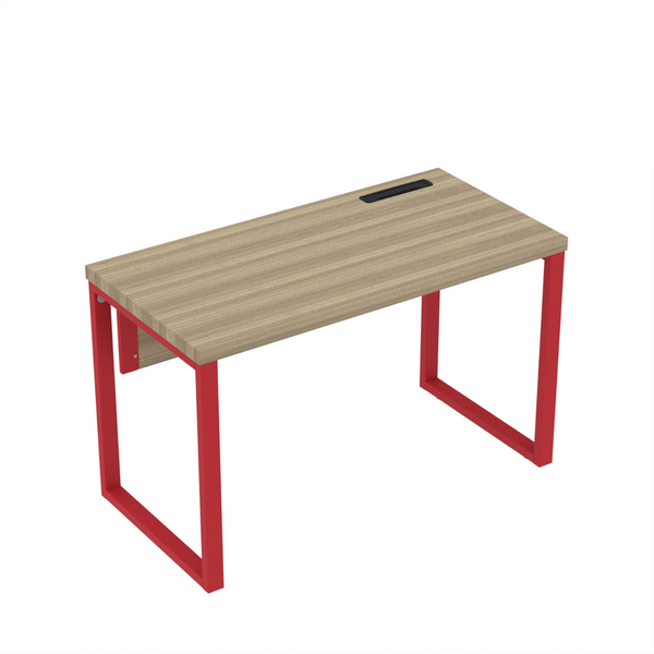 Mesa Plataforma Unica 120x60 Pe40 Noce Naturalle/vermelho