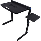 Mesa Portátil para Notebook Articulada com Cooler + Cabo USB