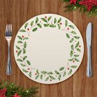 Mesa Posta Sousplat Folhas Verde