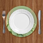 Mesa Posta Sousplat Verde Suculenta