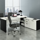 Mesa Presidente Em L Web40 1,90x1,60 c/ Armário 1 porta, 3 Ga