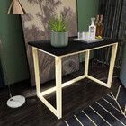 Mesa Preta De Estudo Elegante Pinus Mesa Multiuso