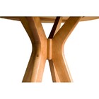 Mesa Quadrada 70 X 70 Cm Elisa Castanho Mogno Em Madeira