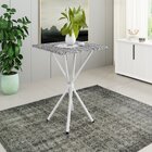 Mesa Quadrada 70cm Para Sala De Jantar Tampo Granito Léia Bra