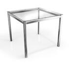 Mesa Quadrada 90 X 90 Cm Sala De Jantar Cozinha 4 Pernas Meta