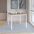 Mesa Quadrada 90cm Para Sala De Jantar Tampo Bp Adriana Branco