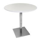 Mesa Quadrada Alpha Inox Cor Prata 73,50 cm (Altura) com Tamp