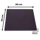 Mesa Quadrada Alpha Inox Prata 73,50 Cm (altura) Tampo Mdp Qu