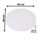 Mesa Quadrada Alpha Inox Prata 73,50 Cm (altura) Tampo Mdp Re