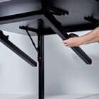 Mesa Quadrada Basculante Martiflex Jobt1 Com Pés Em Aço Tubul