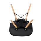 Mesa Quadrada Branca 80cm + 04 Cadeiras Eiffel Pretas