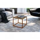 Mesa Quadrada Cube P Vermont/cobre - Industrial - Artesano