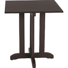 Mesa Quadrada De Madeira Tauarí Piazza 70x70cm Tabaco Tramont