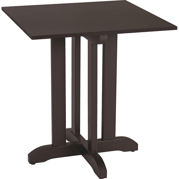 Mesa Quadrada De Madeira Tauarí Piazza 70x70cm Tabaco Tramont