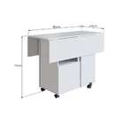 Mesa Quadrada Dobrável Beto Branca