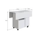 Mesa Quadrada Dobrável Beto Branca