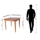 Mesa Quadrada Em Madeira 90cm Emanuela