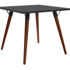 Mesa Quadrada Pé Palito 90cm Valentinna Artesano Branco/madei