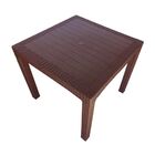 Mesa Quadrada Rattan Montavel Café Plastico Plasnew