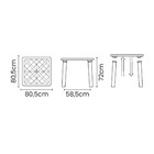 Mesa Quadrada Sancho Amarela Tramontina 92313/000