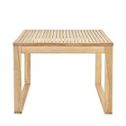 Mesa Quadrada Solaris 67x90x90cm Marrom Naterial