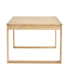 Mesa Quadrada Solaris 67x90x90cm Marrom Naterial