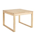 Mesa Quadrada Solaris 67x90x90cm Marrom Naterial