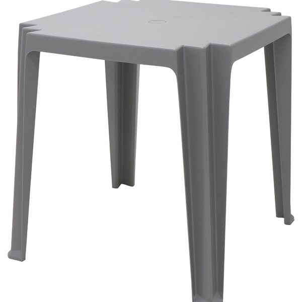 Mesa Quadrada Tambau Basic Em Polipropileno Cinza Tramontina