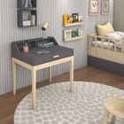Mesa Quarto Infantil Decorativa Retro Com Gaveta